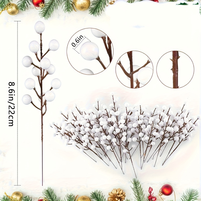 24pcs Artificial Flowers Berry - Florist Supply Bulk 评论和价格