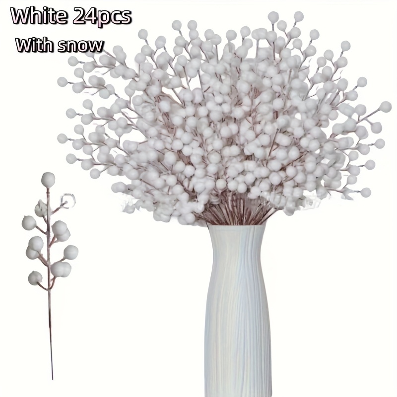 24pcs Artificial Flowers Berry - Florist Supply Bulk 评论和价格